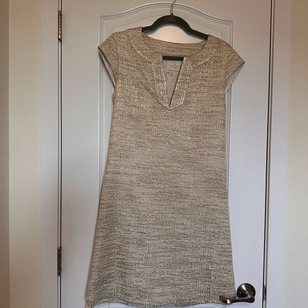 Kate spade gold thread dress